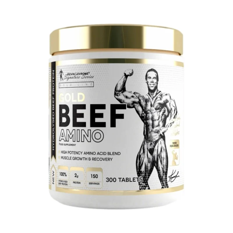 GOLD Beef Amino | High Potency Amino Acid Blend (150 дози) / 300 Таблетки - Kevin Levrone