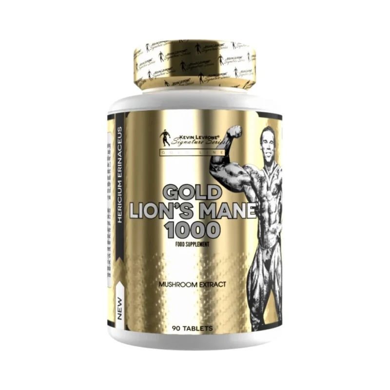 GOLD Lion's Mane 1000 (45 дози) / 90 Таблетки - Kevin Levrone