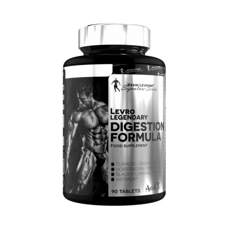 LevroLegendary Digestion Formula | with Ginger, Turmeric & AstraGin® (90 дози) / 90 Таблетки - Kevin Levrone