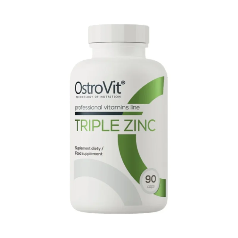 Triple Zinc / Gluconate + Picolinate + Citrate / 90 капсули, 90 дози - OstroVit