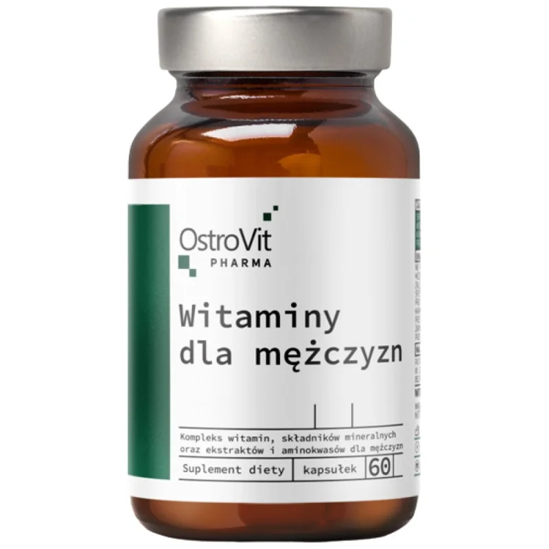 Vitamins for Men | with Ashwagandha, Tribulus & Saw Palmetto / 60 капсули, 30 дози