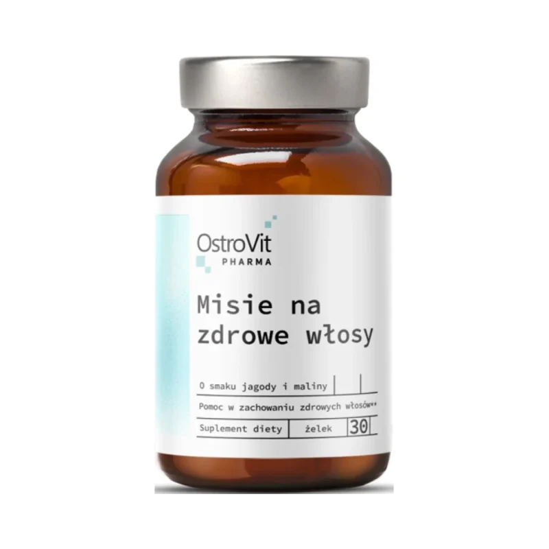 Pharma Bears / Chewable Hair, Skin, Nails Formula / 30 Дъвчащи таблетки, 30 дози - OstroVit