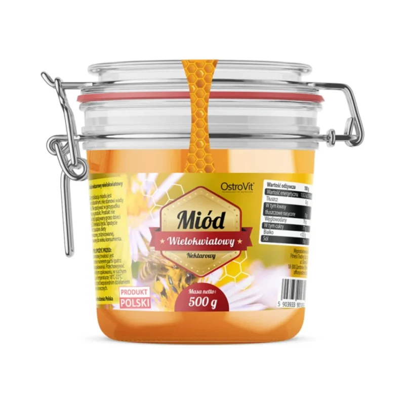 Natural Multiflower Honey / Натурален многоцветен пчелен мед / 500 грама - OstroVit