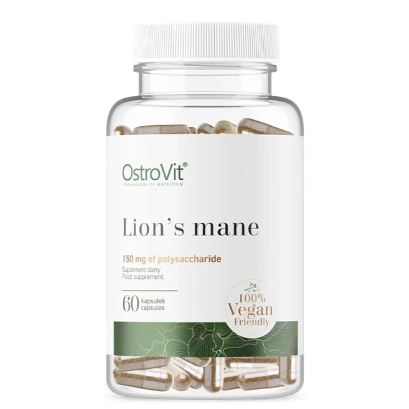 Lion's Mane 500 mg / Vege / 60 капсули, 60 дози