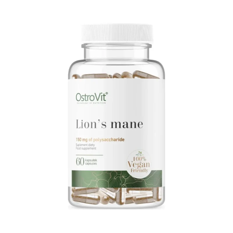 Lion's Mane 500 mg / Vege / 60 капсули, 60 дози - OstroVit