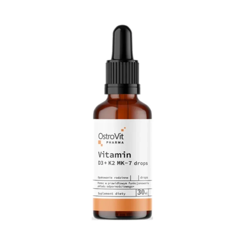 Vitamin D3 + K2 MK-7 Drops / 30 мл, 1044 дози - OstroVit