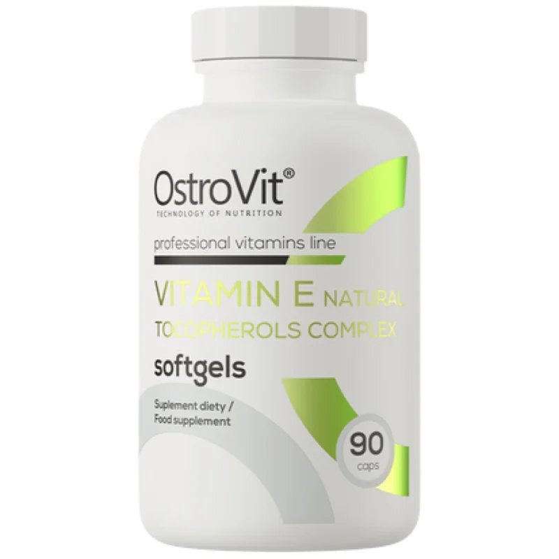 Vitamin E / Natural Tocopherols Complex / 90 Гел капсули, 90 дози