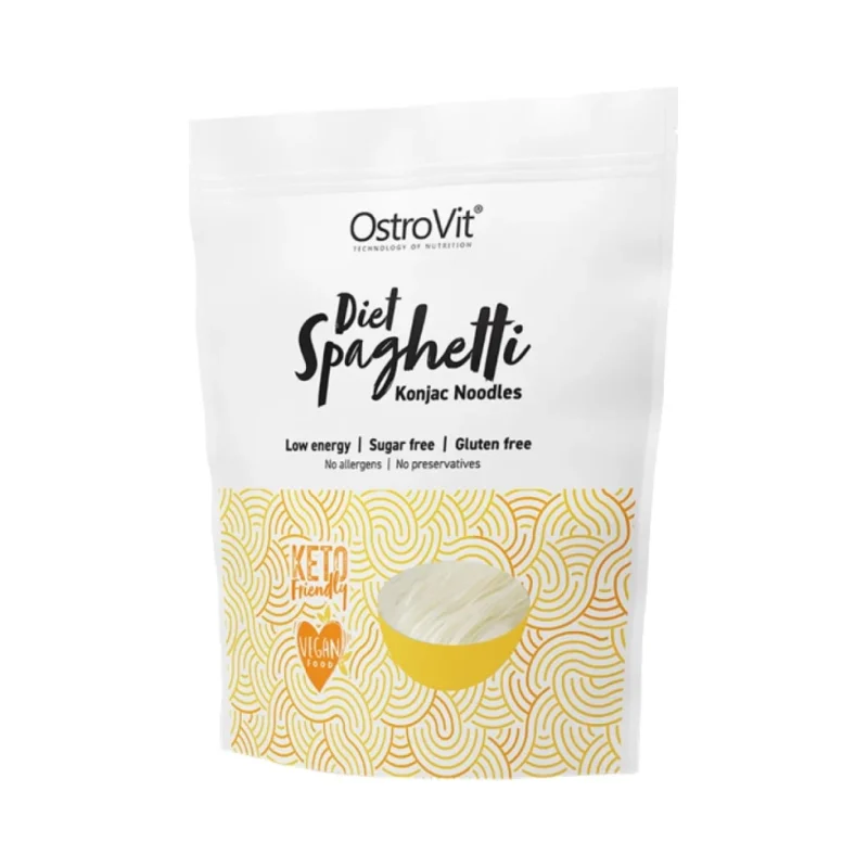 Diet Spaghetti / Keto-Friendly Low-Calorie Konjac Noodles / 400 грама - OstroVit