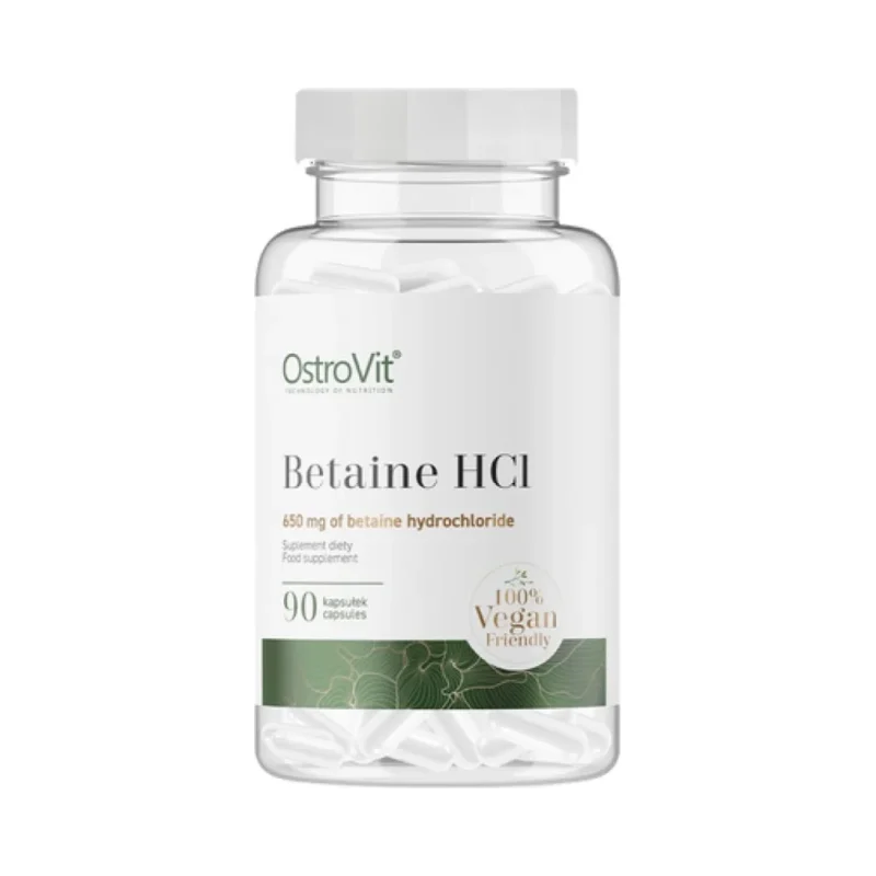 Betaine HCl 650 mg / 90 капсули, 90 дози - OstroVit