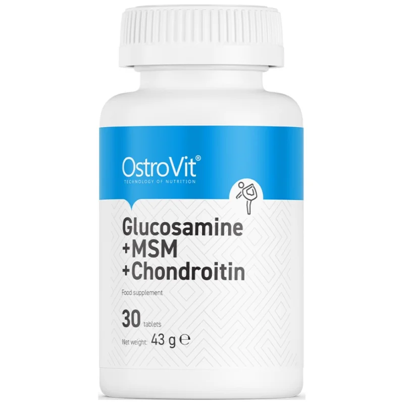 Glucosamine + MSM + Chondroitin / 30 Таблетки, 15 дози