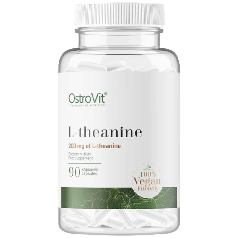 L-Theanine 200 mg | Vege / 90 капсули, 90 дози
