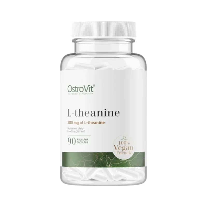 L-Theanine 200 mg | Vege / 90 капсули, 90 дози - OstroVit