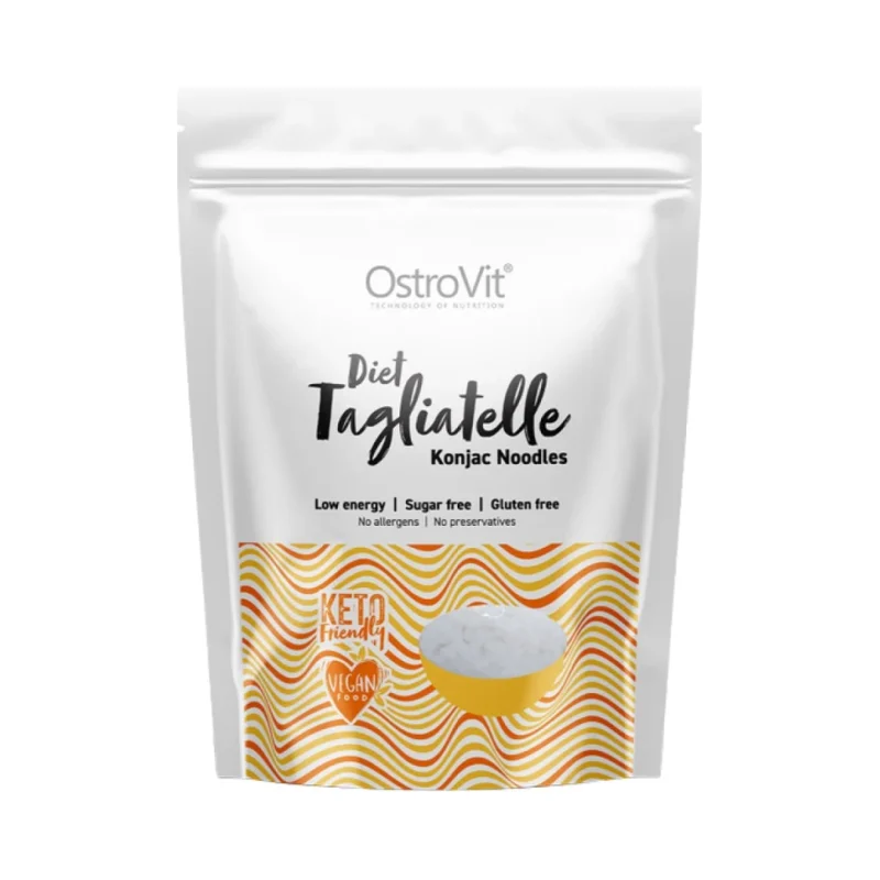 Diet Tagliatelle | Keto-Friendly Low-Calorie Konjac Noodles / 400 грама - OstroVit