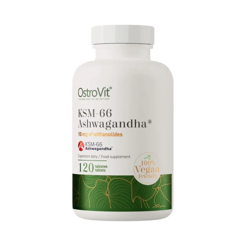 KSM-66 Ashwagandha 400 mg / 120 Таблетки, 120 дози - OstroVit