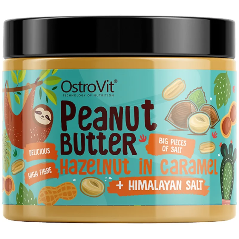 Peanut Butter with Hazelnut in Caramel + Himalayan Salt | Crunchy / 500 грама