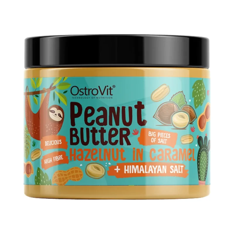 Peanut Butter with Hazelnut in Caramel + Himalayan Salt | Crunchy / 500 грама - OstroVit