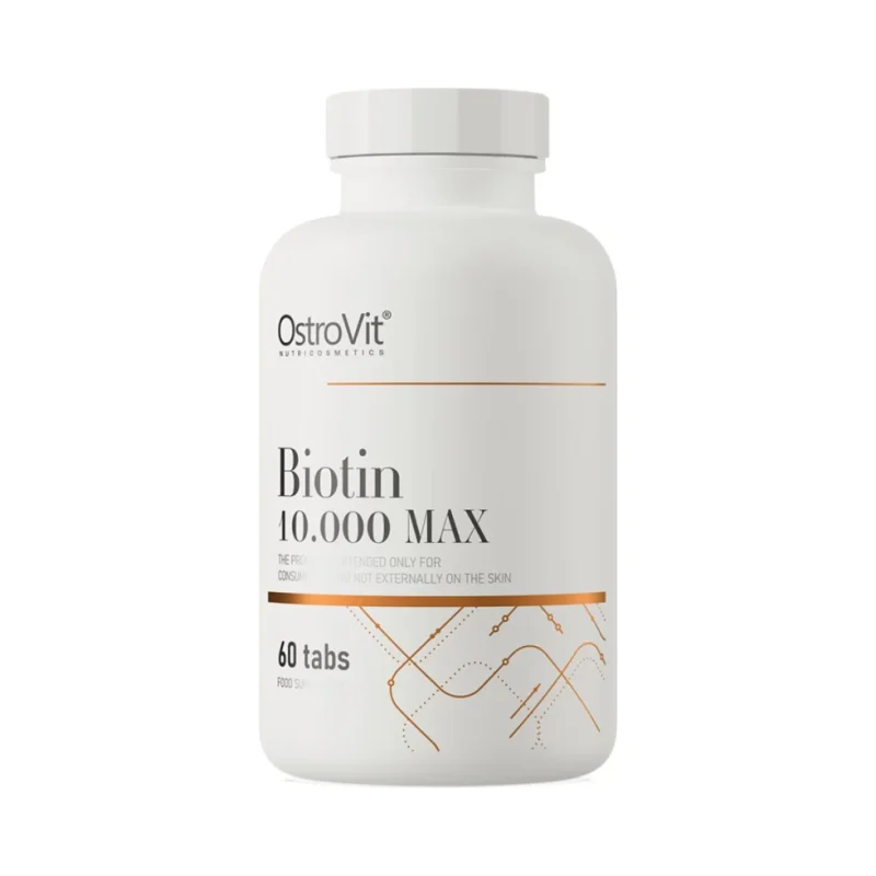 Biotin 10.000 MAX / 60 Таблетки, 240 дози - OstroVit