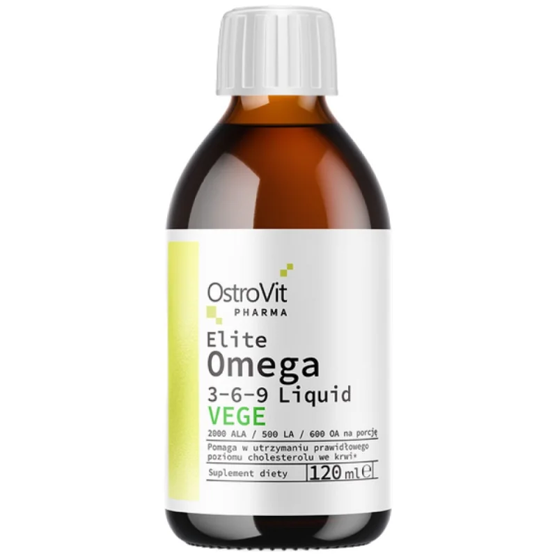 Elite Omega 3-6-9 Liquid | Vege / 120 мл, 30 дози