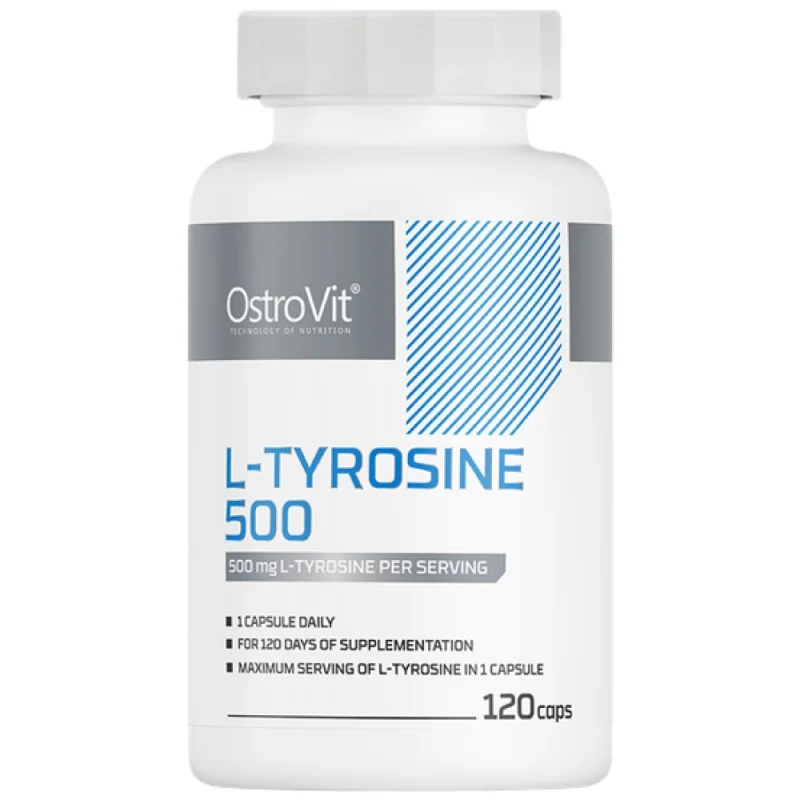 L-Tyrosine 500 mg / 120 капсули, 120 дози