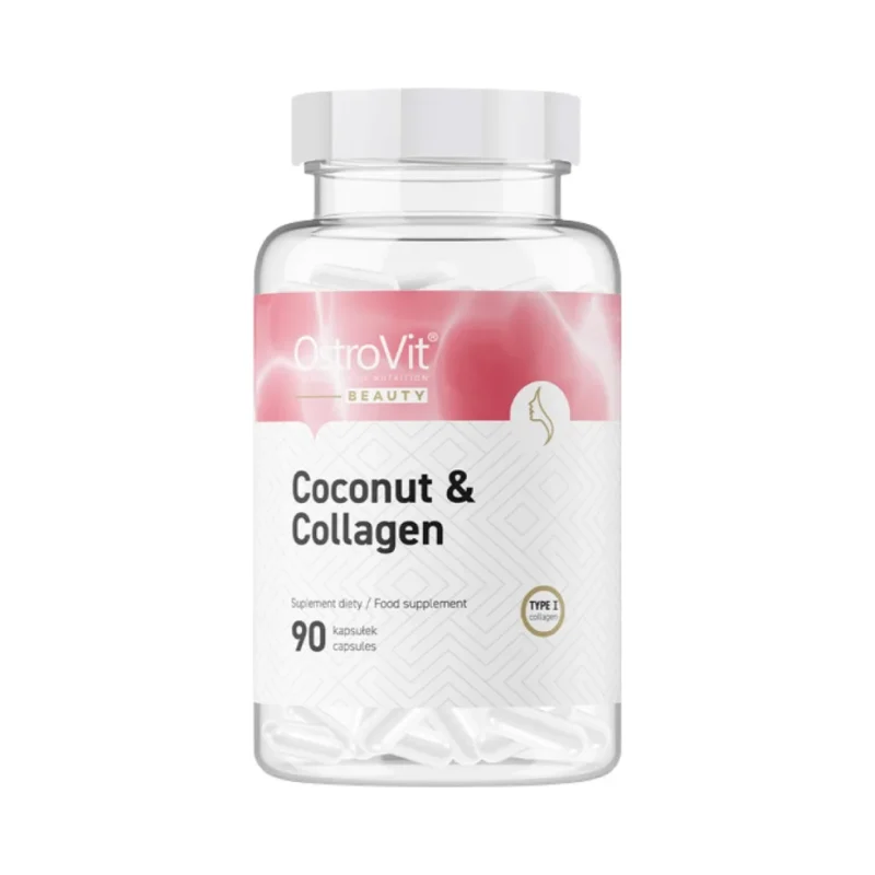 Coconut & Collagen | Marine Collagen with MCT / 90 капсули, 45 дози - OstroVit
