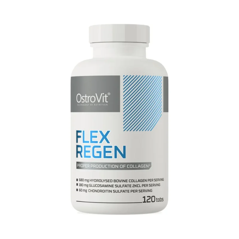 Flex Regen | Collagen + Glucosamine, Chondroitin, MSM, Hyaluronic Acid / 120 Таблетки, 120 дози - OstroVit