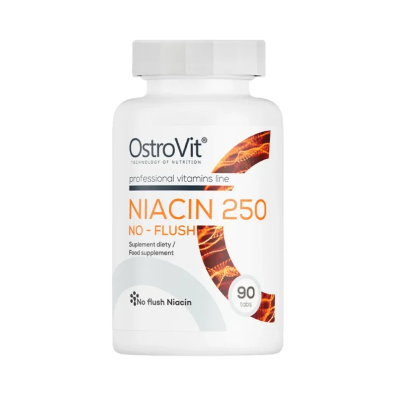 Niacin 250 | No-Flush / 90 Таблетки, 90 дози - OstroVit