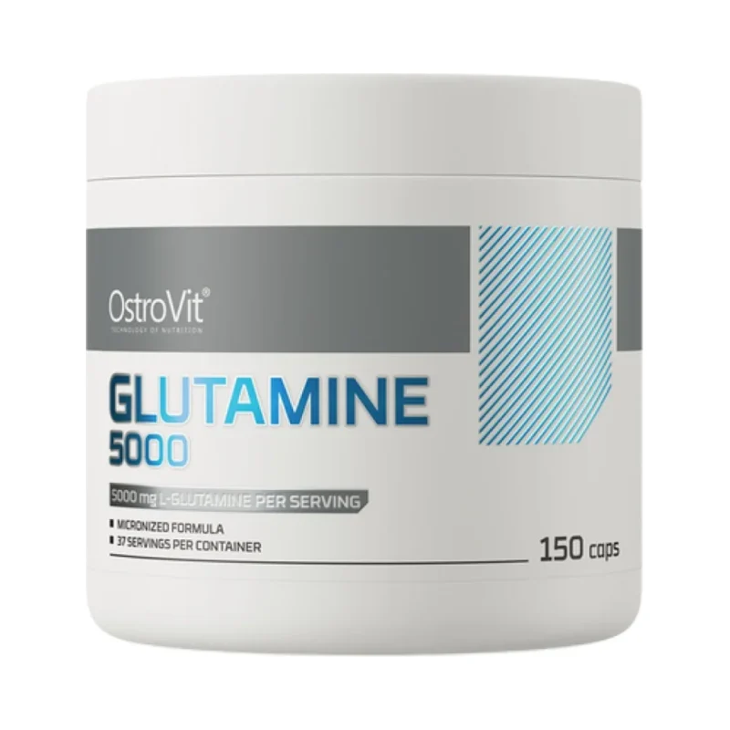 Glutamine 5000 / 150 капсули, 5 дози - OstroVit