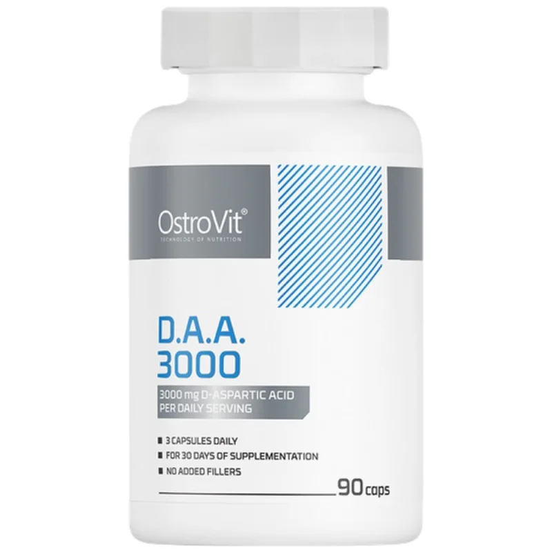DAA 3000 | D-Aspartic Acid Caps / 90 капсули, 30 дози