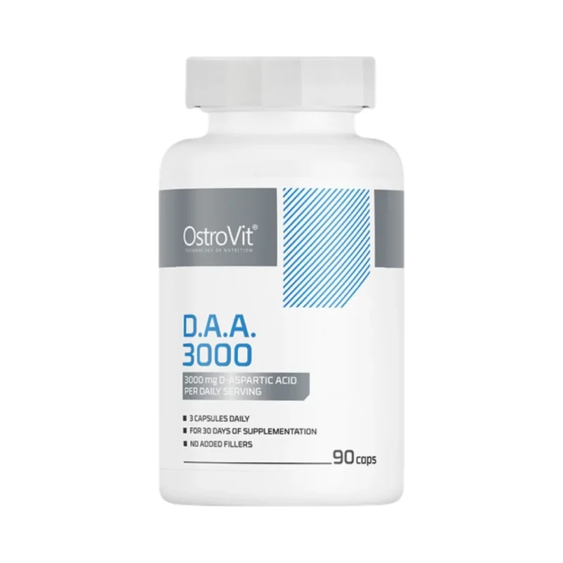 DAA 3000 | D-Aspartic Acid Caps / 90 капсули, 30 дози - OstroVit