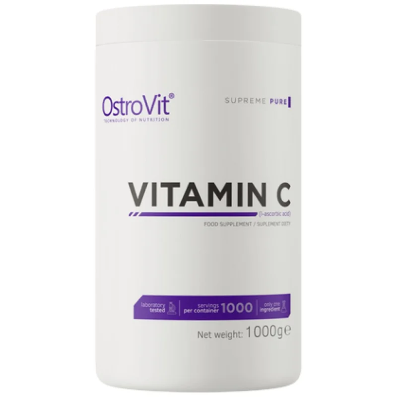 100% Vitamin C Powder / 1000 грама, 1000 дози