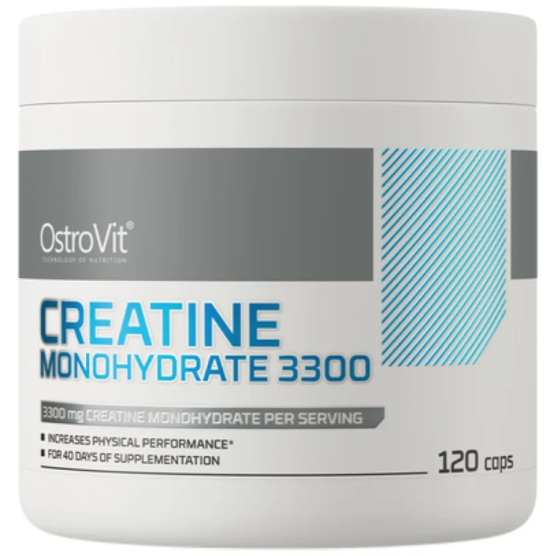 Creatine Monohydrate 3300 / 120 капсули, 40 дози