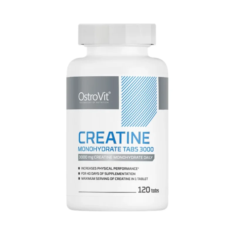 Creatine Monohydrate Tabs 3000 / 120 Таблетки, 40 дози - OstroVit