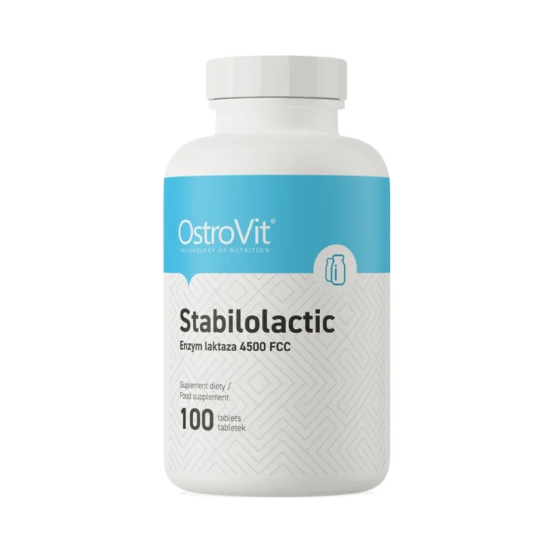 Stabilolactic | Lactase enzyme 4500 FCC / 100 Таблетки, 100 дози - OstroVit