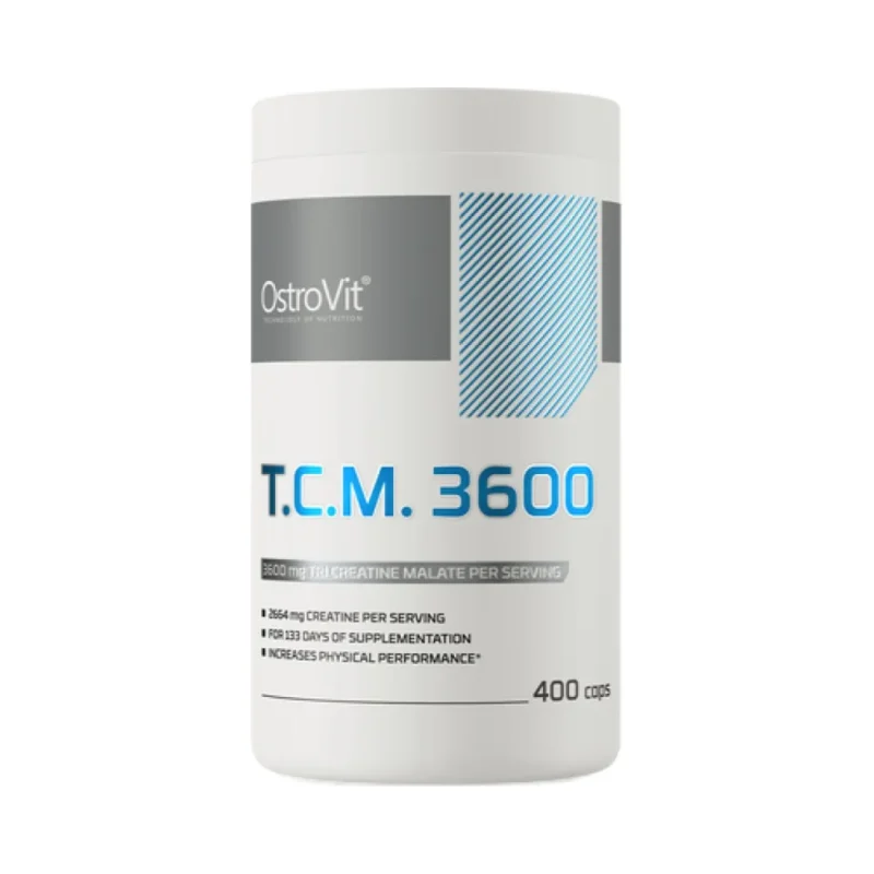 Tri Creatine Malate / TCM 1200 mg / 400 капсули, 100 дози - OstroVit