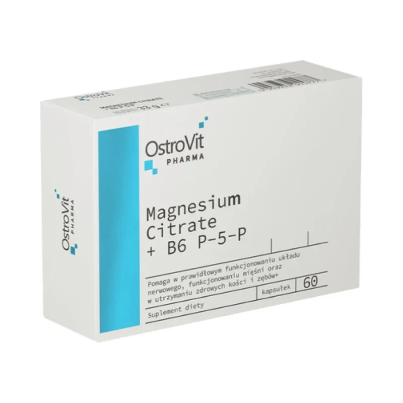 Magnesium Citrate + B6 P-5-P Blisters (60 дози) / 60 капсули - OstroVit
