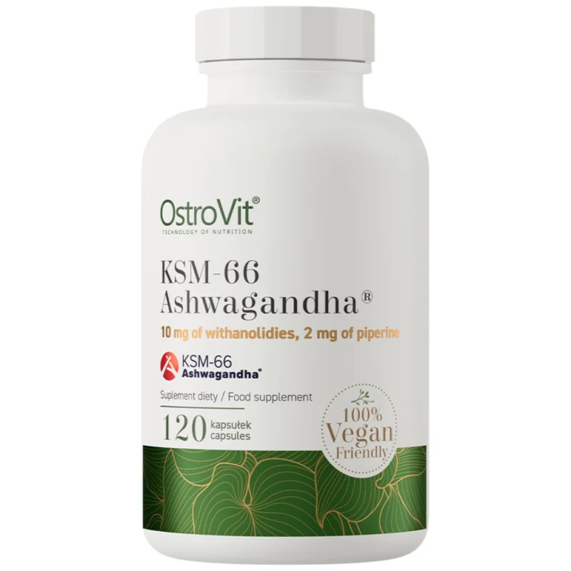 KSM-66 Ashwagandha® 200 mg / Vege Caps / 120 капсули, 120 дози