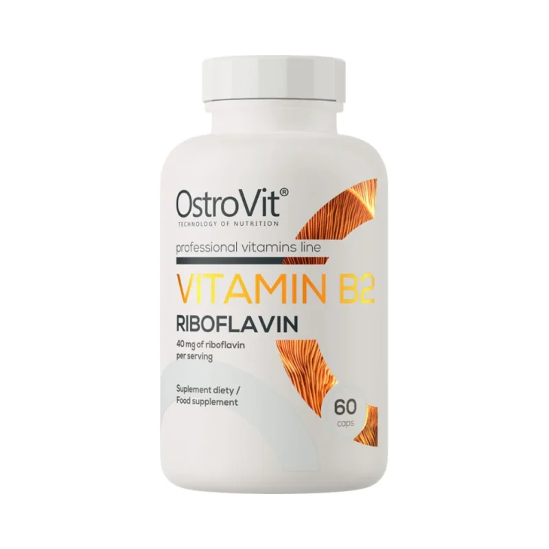 Vitamin B2 Riboflavin 40 mg / 60 капсули, 60 дози - OstroVit