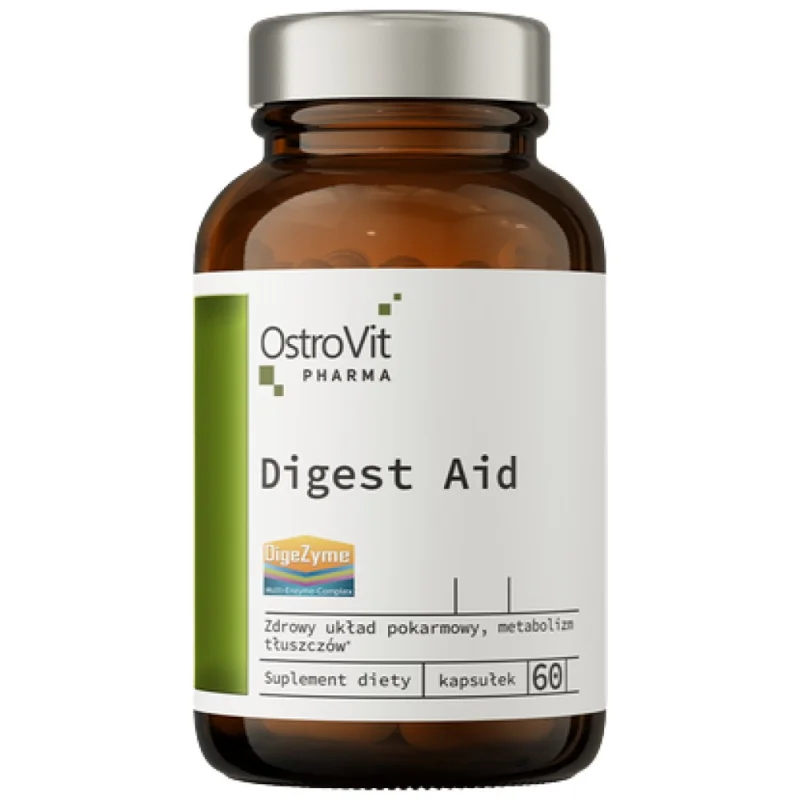 Digest Aid | with Enzymes, Herbs & Betaine HCL / 60 капсули, 60 дози