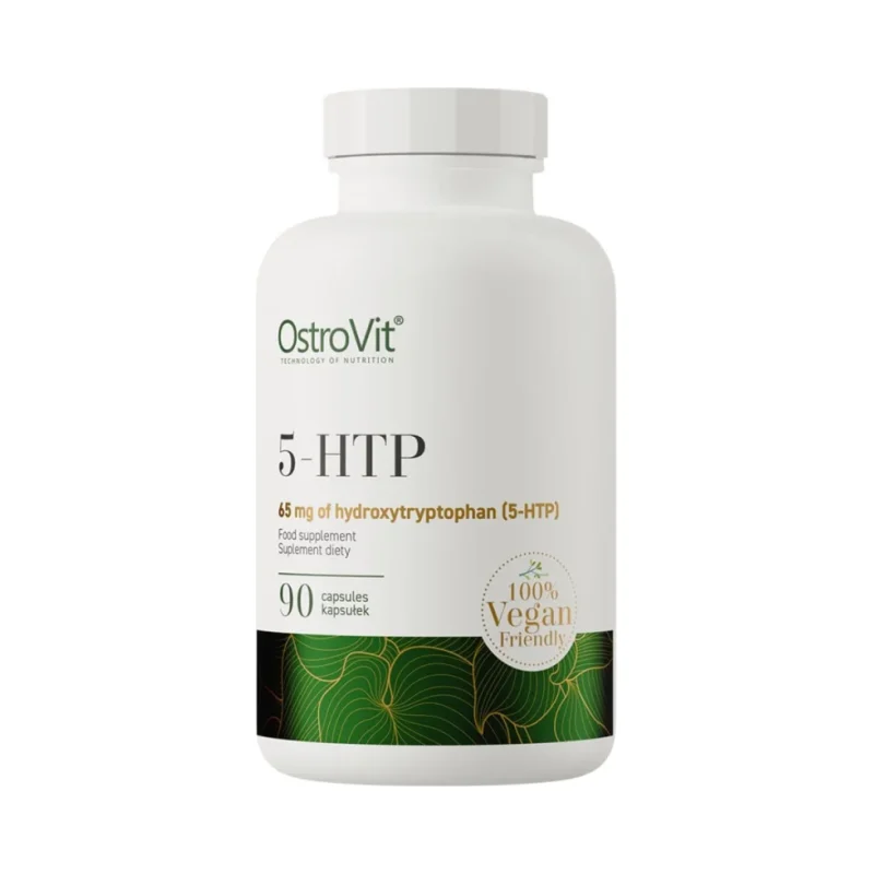 5-HTP 65 mg from Griffonia Seeds (25%) | with L-Tryptophan & Vitamin B6 (90 дози) / 90 капсули - OstroVit