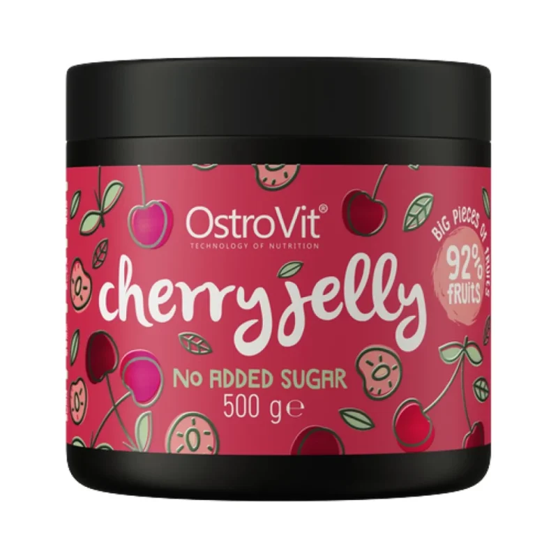 Cherry Jelly | 92% Real Fruits ~ No Added Sugar / 500 грама - OstroVit