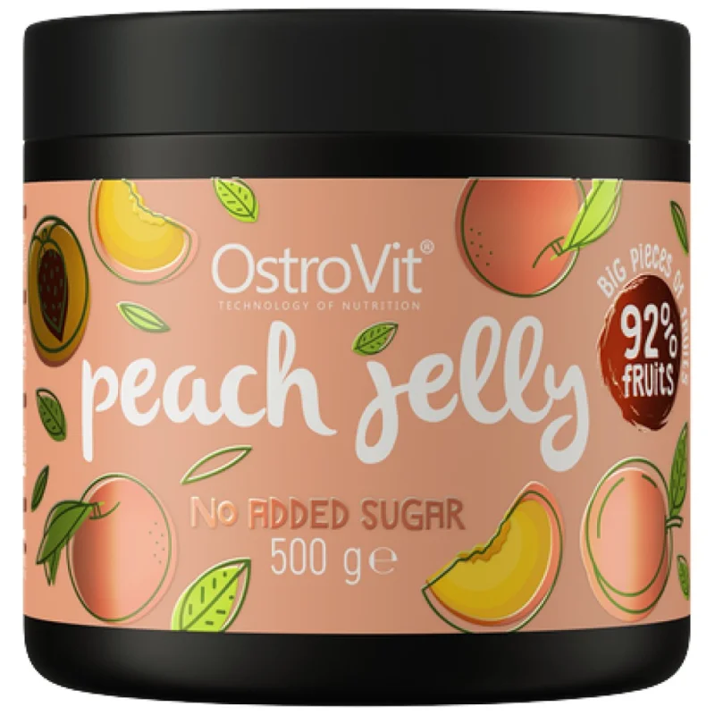 Peach Jelly | 92% Real Fruits ~ No Added Sugar / 500 грама