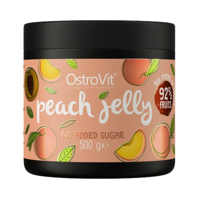 Peach Jelly | 92% Real Fruits ~ No Added Sugar / 500 грама - OstroVit