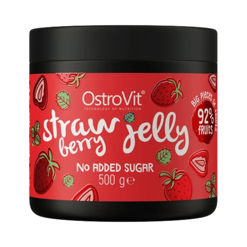 Strawberry Jelly | 92% Real Fruits ~ No Added Sugar / 500 грама - OstroVit