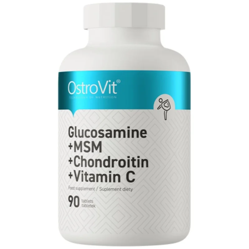 Glucosamine + MSM + Chondroitin + Vitamin C (45 дози) / 90 Таблетки