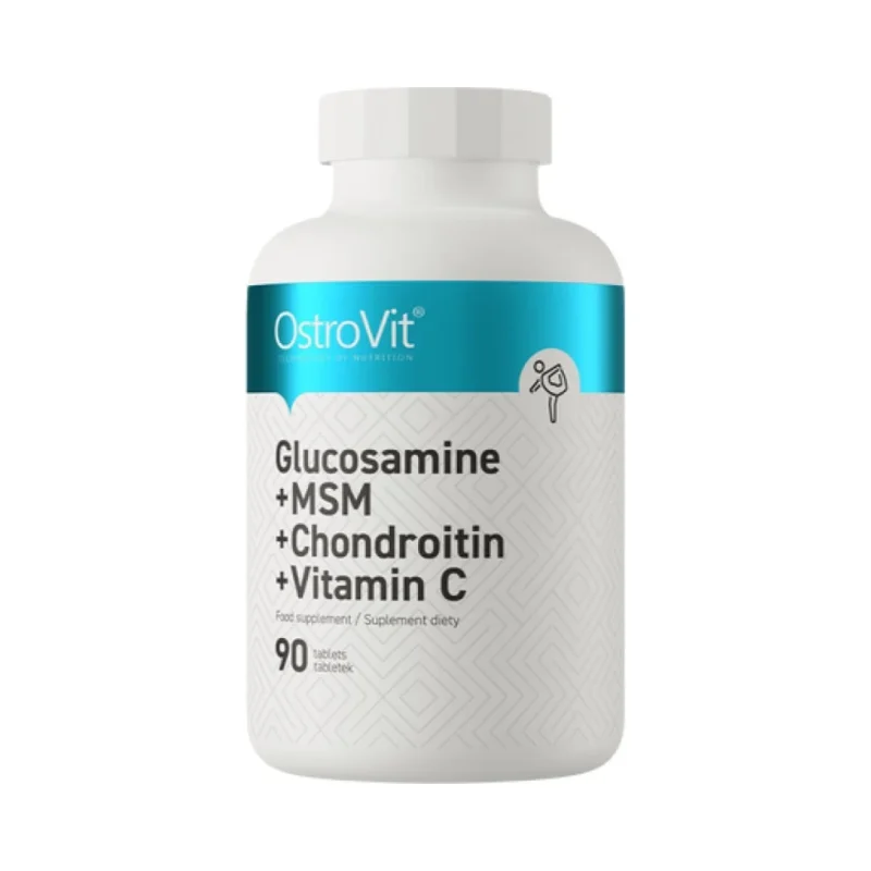 Glucosamine + MSM + Chondroitin + Vitamin C (45 дози) / 90 Таблетки - OstroVit