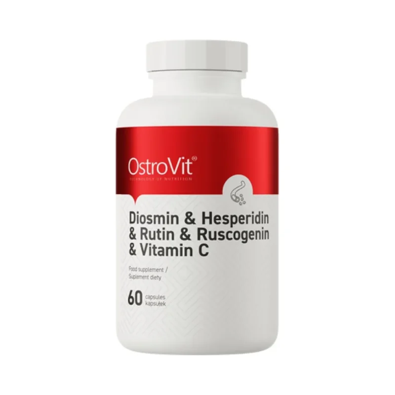 Diosmin + Hesperidin + Rutin + Ruscogenin + Vitamin C (30 дози) / 60 капсули - OstroVit