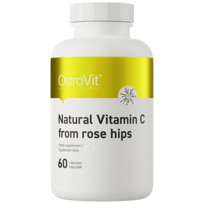 Natural Vitamin C 1000 mg | from Rose Hips (60 дози) / 60 капсули