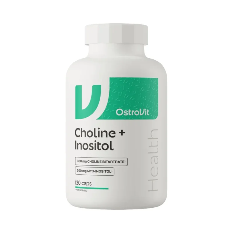 Choline + Inositol Caps | Choline Bitartrate 300 mg + Myo-inositol 300 mg (60 дози) / 120 капсули - OstroVit