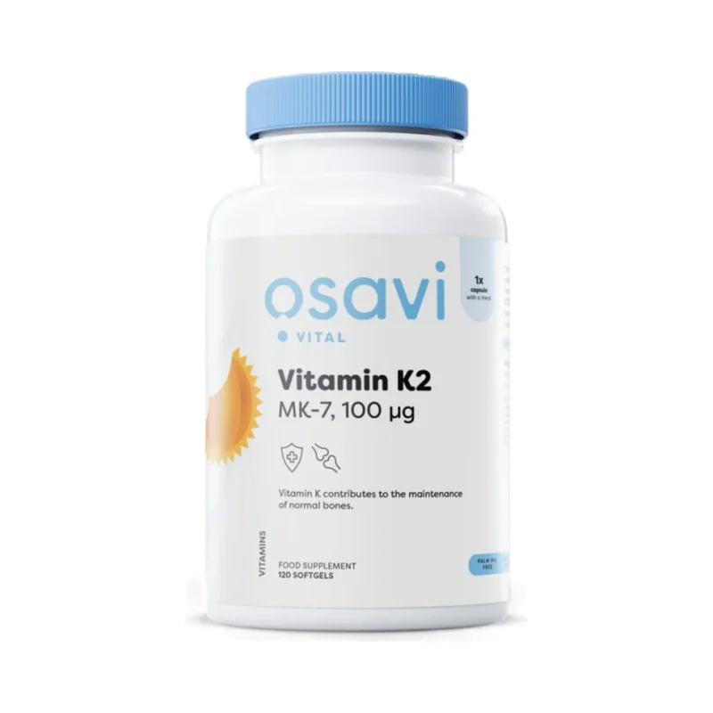 Vitamin K2 MK-7 100 mcg / 120 Гел капсули, 120 дози - Osavi