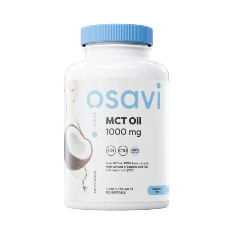 MCT Oil 1000 mg | C8 + C10 / 120 Гел капсули, 120 дози - Osavi